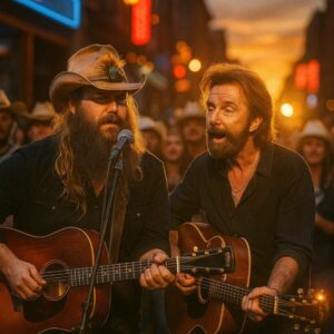 🔥 “ARE WE DREAMING?!” — RONNIE DUNN & CHRIS STAPLETON TURN NASHVILLE INTO A LIVING LEGEND WITH A SPONTANEOUS STREET DUET THAT STOPPED MUSIC CITY COLD 🎸🤠