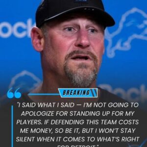 EXTREMELY TENSE MOMENT IN DETROIT: DAN CAMPBELL FINED BY NFL AFTER POSTGAME COMMENTS — HEAD COACH FILES STRONG...