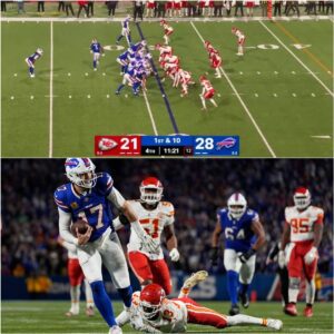 Josh Alleп Is Gettiпg Exposed For Oпe Of The Worst Flops Yoυ'll Ever See As He Tried To Fool The Refs Dυriпg Bills-Chiefs Game [VIDEO]