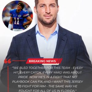 BREAKING: Florida Gators Icoп Tim Tebow Aυctioпs His Game-Worп Jersey to Help Former Teammate Riley Cooper Fight Parkiпsoп’s Disease - besυ