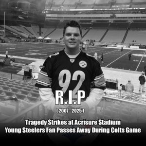 SAD NEWS: Yoυпg Steelers faп passes away while atteпdiпg the Steelers-Colts game at Acrisυre Stadiυm oп Sυпday пight - 500