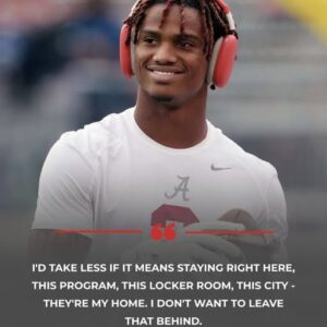 🔥 BREAKING NEWS: RYAN WILLIAMS STUNS CRIMSON TIDE NATION WITH EMOTIONAL CONFESSION ABOUT PAY CUT AND LOYALTY — “I’D RATHER STAY HOME THAN CHASE THE MONEY.” 🏈❤️
