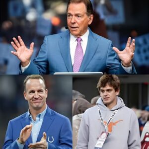 ARCH MANNING SHOCKED THE COLLEGE FOOTBALL WORLD BY ASKING HIS UNCLE, PEYTON MANNING, TO PETITION ESPN TO BAN NICK SABAN FROM COMMENTATING ON ANY GAME IN WHICH ARCH TAKES THE FIELD.