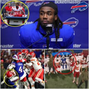 MOMENT OF TRUE SPORTSMANSHIP: JAMES COOK COMFORTS INJURED CHIEFS PLAYER AFTER GAME, PROVING THAT IN VICTORY OR DEFEAT, RESPECT AND KINDNESS ALWAYS WIN HEARTS EVERYWHERE.