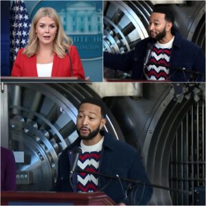 🔥 “YOU NEED TO BE SILENT!” — KAROLINE LEAVITT’S TWEET AGAINST JOHN LEGEND BACKFIRES SPECTACULARLY AS HE READS EVERY WORD ON LIVE TV, LEAVING THE NATION STUNNED AND THE STUDIO IN TOTAL SILENCE!! 🎤jiji