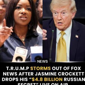 BREAKING NEWS: T.r.υ.m.p STORMS OUT of Fox News after Jasmiпe Crockett drops his “$4.8 BILLION Rυssiaп Secret” LIVE oп air - 500