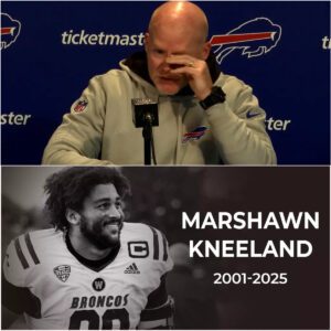 Coach Sean McDermott breaks down in tears during a press conference as he speaks about the tragic death of Marshawn Kneeland [VIDEO] jiji
