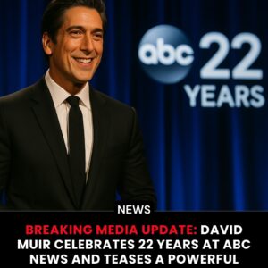 BREAKING MEDIA UPDATE: DAVID MUIR CELEBRATES 22 YEARS AT ABC NEWS AND TEASES A POWERFUL NEW ERA IN JOURNALISM - 500