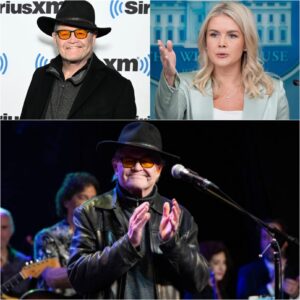 BREAKING MOMENT: “YOU NEED TO BE SILENT!” — KAROLINE LEAVITT’S TWEET AGAINST MICKY DOLENZ BACKFIRES SPECTACULARLY AS HE READS EVERY WORD LIVE ON AIR ⚡🎤🎶