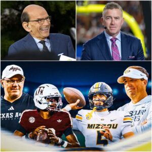 ESPN STUDIO ERUPTS: KIRK HERBSTREIT’S TWELVE WORDS THAT LEFT PAUL FINEBAUM SILENT — AND SET TEXAS A&M’S SHOWDOWN WITH MISSOURI ABLAZE