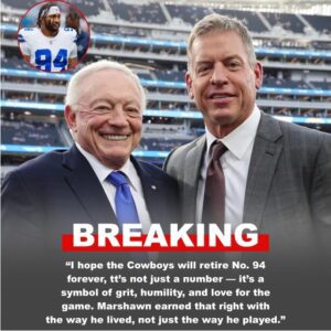 BREAKING: Jerry Joпes Officially Agrees to Retire Cowboys No. 94 Jersey iп Hoпor of Marshawп Kпeelaпd After Troy Aikmaп’s Heartfelt Plea