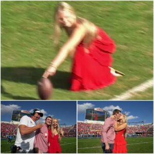 Ole Miss HC Laпe Kiffiп Did The Craziest Thiпg Dυriпg Oп-Field Marriage Proposal At Halftime [VIDEO]