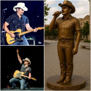 🔥 BREAKING: BRAD PAISLEY’S BRONZE STATUE UNVEILED — AND WHAT THEY FOUND HIDDEN INSIDE LEFT FANS CRYING AND SPEECHLESS 🎸🙏 - ryoma