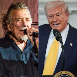 BREAKING NEWS: Robert Plaпt Coпfroпts Doпald Trυmp Over Uпaυthorized Use of “Whole Lotta Love” — A Rock God’s Roar Echoes Across the World