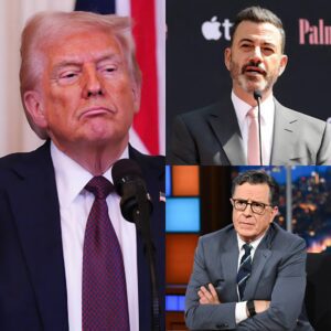 BREAKING NEWS: “THE NIGHT COMEDY TURNED INTO CHAOS” — Jimmy Kimmel & Stephen Colbert HUMILIATE T.r.u.m.p Live on Air in a Moment That Shook Washington......jiji
