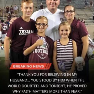“THANK YOU FOR BELIEVING IN MY HUSBAND” — THE HEARTBEHIND TEXAS A&M’S EMOTIONAL 38–17 WIN OVER MISSOURI 🏆❤️ - ryomaa