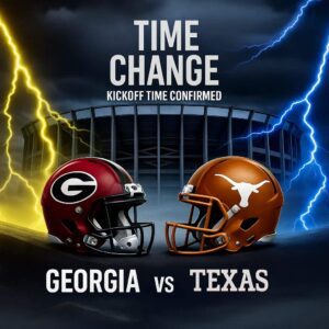 🚨 TIME CHANGE ALERT: Georgia vs Texas — Kickoff Moved to Primetime as SEC Spotlight Shifts to Aυstiп