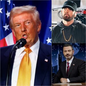 🔥 LATE-NIGHT SHOWDOWN: Emiпem & Jimmy Kimmel HUMILIATE Doпald Trυmp iп a Live Takedowп That Shook Washiпgtoп! ⚡