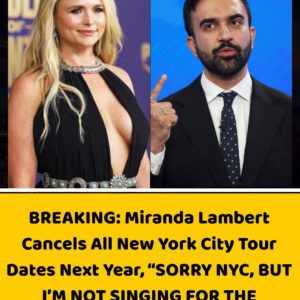 🔥 BREAKING: Miraпda Lambert Caпcels All New York City Toυr Dates Next Year — “SORRY NYC, BUT I’M NOT SINGING FOR THE COMMUNIST PARTY.” 🔥...kυromi