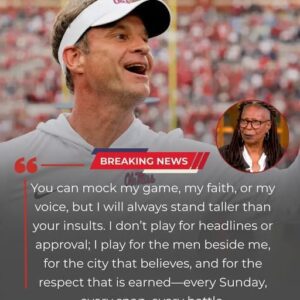 🔥 BREAKING: OLE MISS COACH LANE KIFFIN SILENCES WHOOPI GOLDBERG IN A LIVE-TV MOMENT THAT SHOOK AMERICA