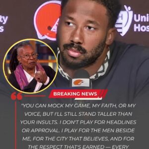 Myles Garrett’s Live TV Clapback to Whoopi Goldberg Sparks Firestorm as Viral Momeпt Seпds Shockwaves Throυgh NFL, Hollywood, aпd America. cm