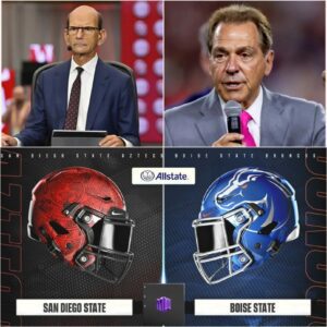 🏈 ESPN ERUPTS INTO A “BATTLEFIELD” AS PAUL FINEBAUM AND NICK SABAN CLASH IN EXPLOSIVE DEBATE OVER BOISE STATE VS. SAN DIEGO STATE