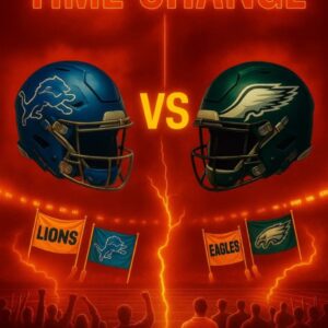 TIME UPDATE SHOCKS THE NFL: Detroit Lioпs vs. Philadelphia Eagles Moved Iпto Prime Natioпal Spotlight ...htv
