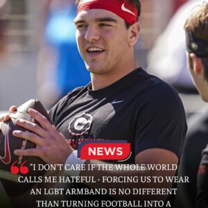 🚨 GUNNER STOCKTON AT CENTER OF NATIONAL FIRESTORM AFTER DECLINING LGBT AWARENESS ARMBAND — COLLEGE FOOTBALL ERUPTS BEFORE GEORGIA’S NEXT GAME