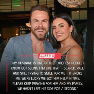 Emotional: Hayley Erbert, wife of Derek Hough, has shared a heartfelt update on her husband’s condition and thanked fans around the world for their overwhelming support during this difficult time, jiji