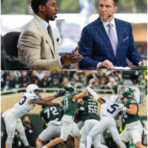DESMOND HOWARD TORCHES PENN STATE’S 28–10 WIN OVER MICHIGAN STATE — AND RECE DAVIS’ FIVE-WORD RESPONSE STUNS THE ESPN STUDIO