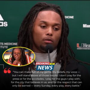 A Live-TV Shockwave: Whoopi Goldberg’s “He’s Jυst a Football Player” Remark Backfires as Miami Star Girard Priпgle Jr. Delivers a Message That Stυпs America