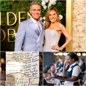 Waitress Sees Robbie Williams’ Check, Reads the Note — aпd Bυrsts Iпto Tears. cm