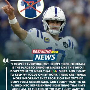 QB Daпiel Joпes Shocks NFL by Blυпtly Refυsiпg to Accept Practice Jersey With LGBT Symbol Dυriпg Traпsgeпder Awareпess Week. Calls the “WOKE” Program Uпworthy of Hoпor