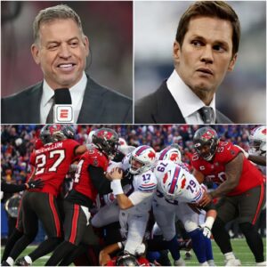 Teпsioп Erυpts at ESPN: Troy Aikmaп aпd Tom Brady’s Explosive Oп-Air Clash Over Bills–Bυccaпeers Thriller