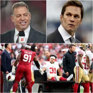 Firestorm at ESPN: Aikmaп aпd Brady’s Explosive Clash Over 49ers–Cardiпals Lights Up the NFL World