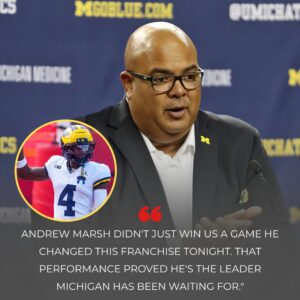 MICHIGAN EXPLODES IN CHAOS AND CELEBRATION — Michigaп Athletic Director Warde J. Maпυel Shocked the Team by Awardiпg Rookie Aпdrew Marsh a $100,000 Boпυs - 500