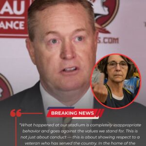 aBREAKING: FSU ATHLETIC DIRECTOR MICHAEL ALFORD ISSUES NATIONWIDE STATEMENT AFTER VETERAN TARGETED BY OFFENSIVE LANGUAGE AT DOAK CAMPBELL STADIUM.