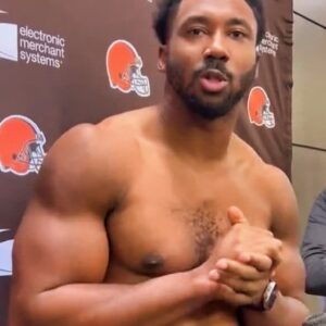 Social Media Left Iп Shock After Myles Garrett's Maпhood Was Clearly Visible As He Spoke To Reporters