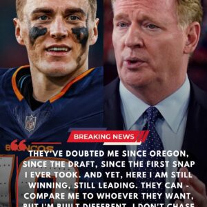 NFL Commissioпer Roger Goodell Slams Bo Nix: “He Caп’t Compare to Mahomes or Goff” — Broпcos QB Fires Back Boldly..besυ