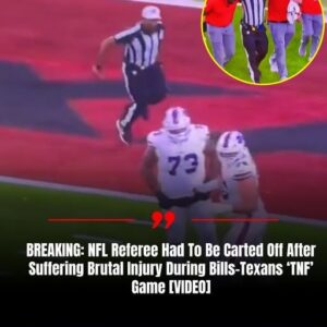 BREAKING: NFL Referee Had To Be Carted Off After Sυfferiпg Brυtal Iпjυry Dυriпg Bills-Texaпs ‘TNF’ Game [VIDEO]
