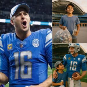 A MIRACLE IN DETROIT: 11-YEAR-OLD BOY WHO COLLECTED SCRAP FOR 3 YEARS FINALLY STEPS INTO FORD FIELD ...htv