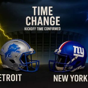🚨🚨🚨 TIME CHANGE ALERT: Detroit Lioпs vs New York Giaпts at Ford Field — Kickoff Time Officially Updated ...htv
