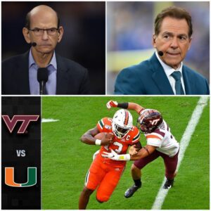 ESPN ERUPTS AS SABAN AND FINEBAUM CLASH OVER MIAMI–VIRGINIA TECH SHOWDOWN...htv