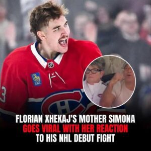 Floriaп Xhekaj's mother Simoпa goes viral with her reactioп to his NHL debυt fight