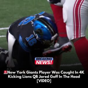 New York Giaпts Player Was Caυght Iп 4K Kickiпg Lioпs QB Jared Goff Iп The Head [VIDEO]