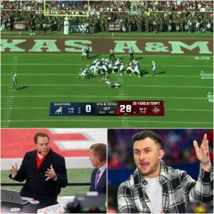 🔥 NICK SABAN MOCKS TEXAS A&M’S 48–0 SHUTOUT — AND JOHNNY MANZIEL FIRES BACK WITH A FIVE-WORD SLEDGEHAMMER THAT SHATTERS THE DEBATE 🔥