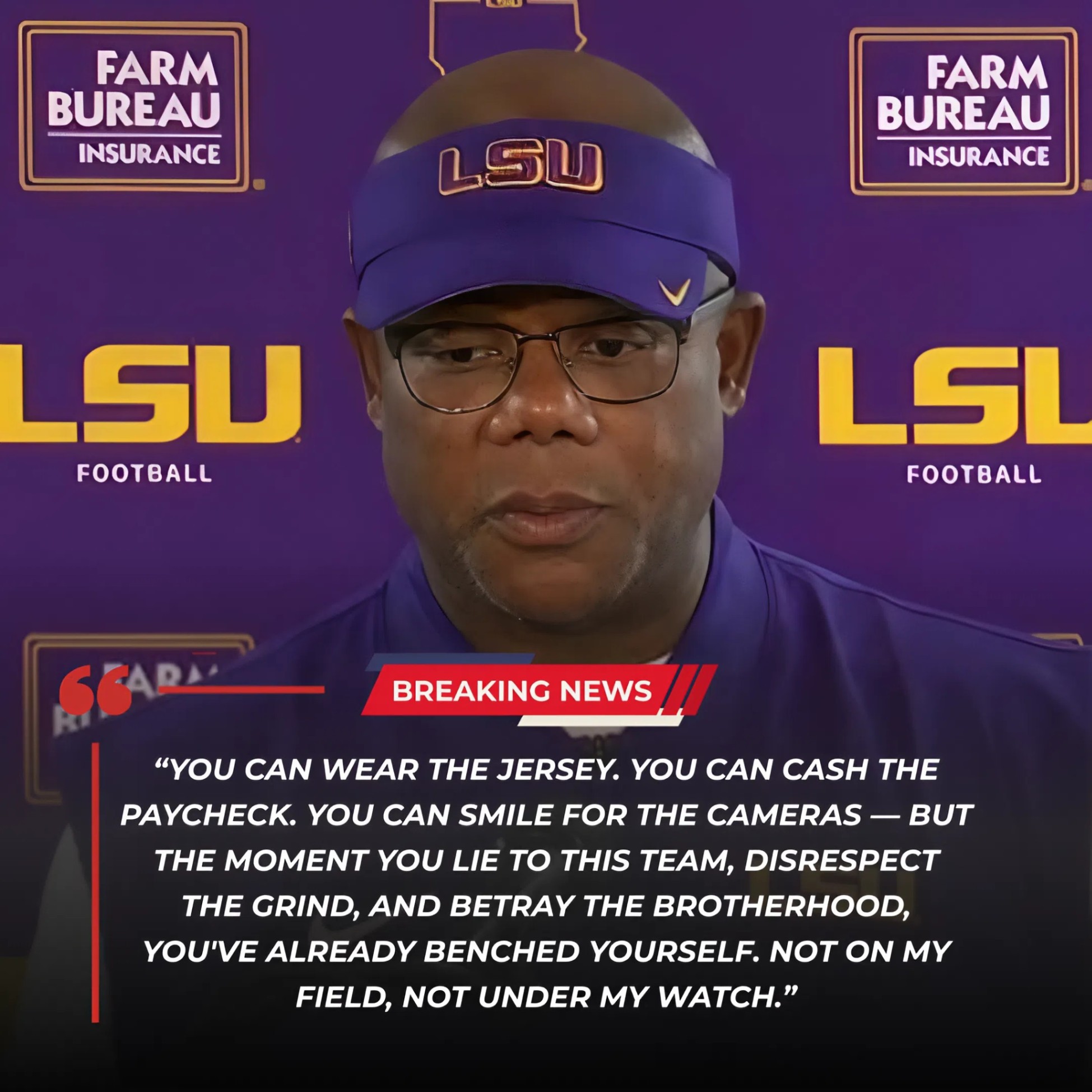 BREAKING: LSU Tigers interim head coach Frank Wilson has stunned the college football world by suspending three of the team’s star players after they were caught partying at a downtown Baton Rouge nightclub on Monday night…