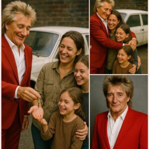 BREAKING NEWS: ROD STEWART SEES A SINGLE MOTHER WALKING HER CHILDREN TO SCHOOL — AND WHAT HE DID NEXT CHANGED EVERYTHING