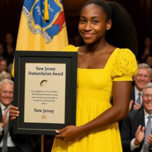 COCO GAUFF HONORED WITH HUMANITARIAN AWARD IN NEW JERSEY: A GLOBAL TENNIS STAR WHOSE TRUE LEGACY SHINES BEYOND THE COURT...htv