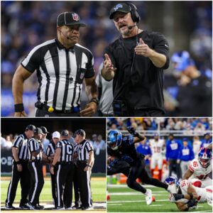 BREAKING NEWS: FOUR OFFICIALS SUSPENDED AFTER DETROIT LIONS–NEW YORK GIANTS CONTROVERSY — DAN CAMPBELL RESPONDS AS NFL ERUPTS...htv